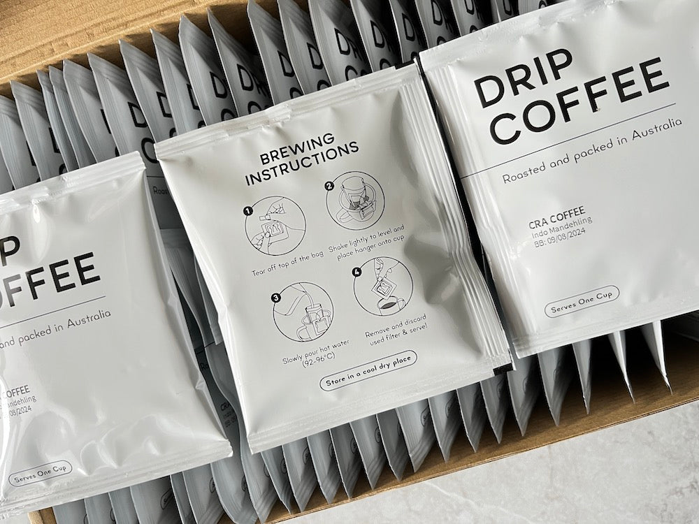 Indo Mandheling Drip Bags By CRA Coffee